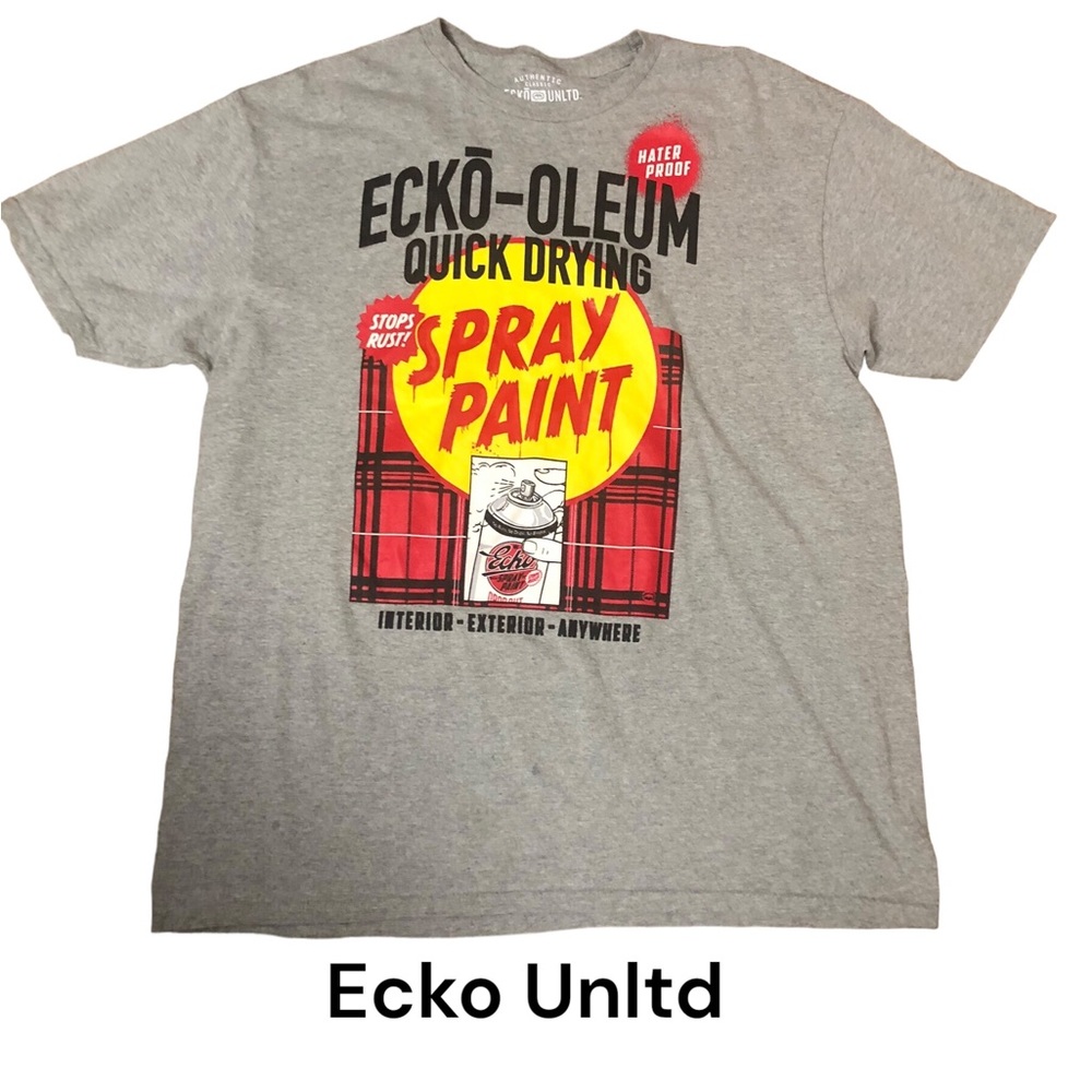 Ecko Unltd Ecko Oleum Tee Shirt Gray 2XL